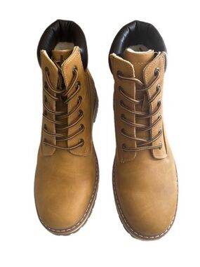 Bruno Mac Men's Tan Lace-Up Work Boots